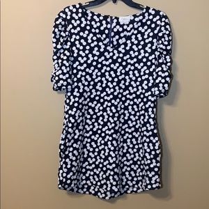 EUC {Anthro} Deletta Polka Dot Tunic, Sz M